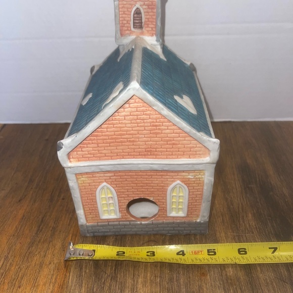 Vintage Collins Holiday Expression Ceramic Church C-7 Christmas Village - Picture 3 of 7